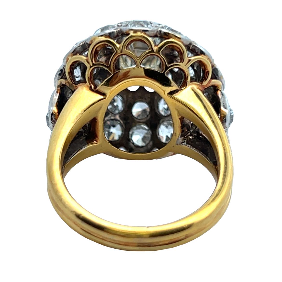 Diamond Dome Cocktail Ring For Sale 2
