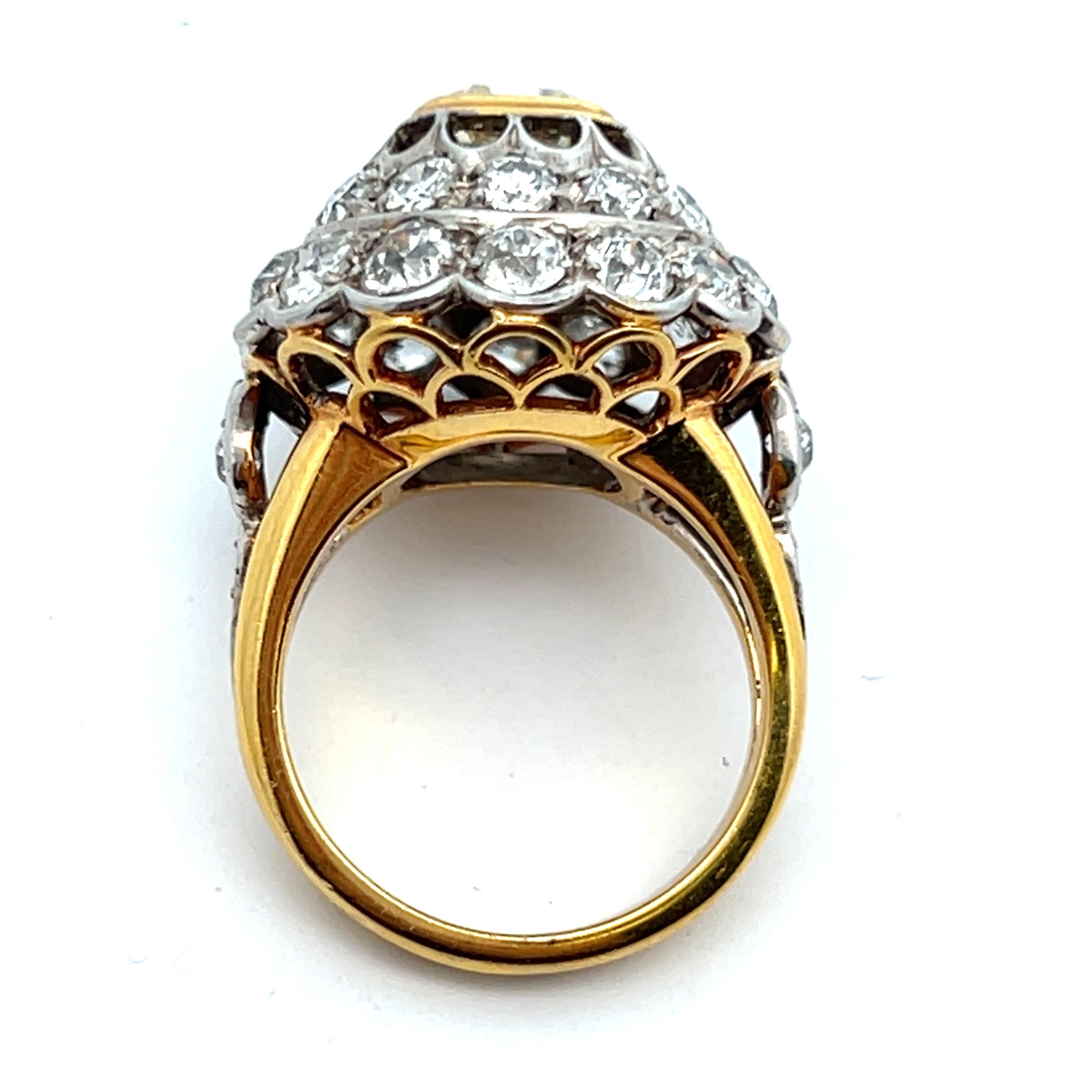 Diamond Dome Cocktail Ring For Sale 3