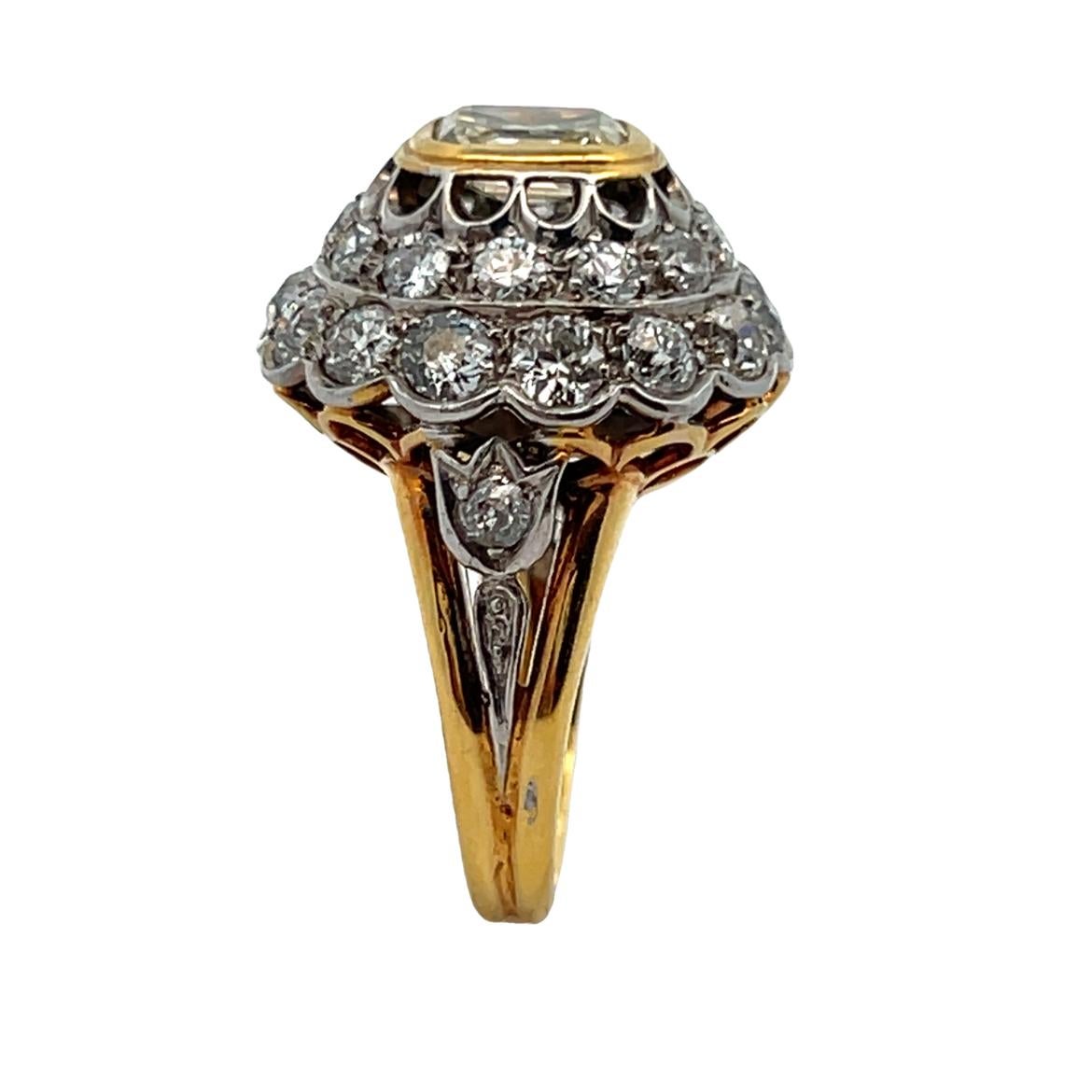 Diamond Dome Cocktail Ring For Sale 4