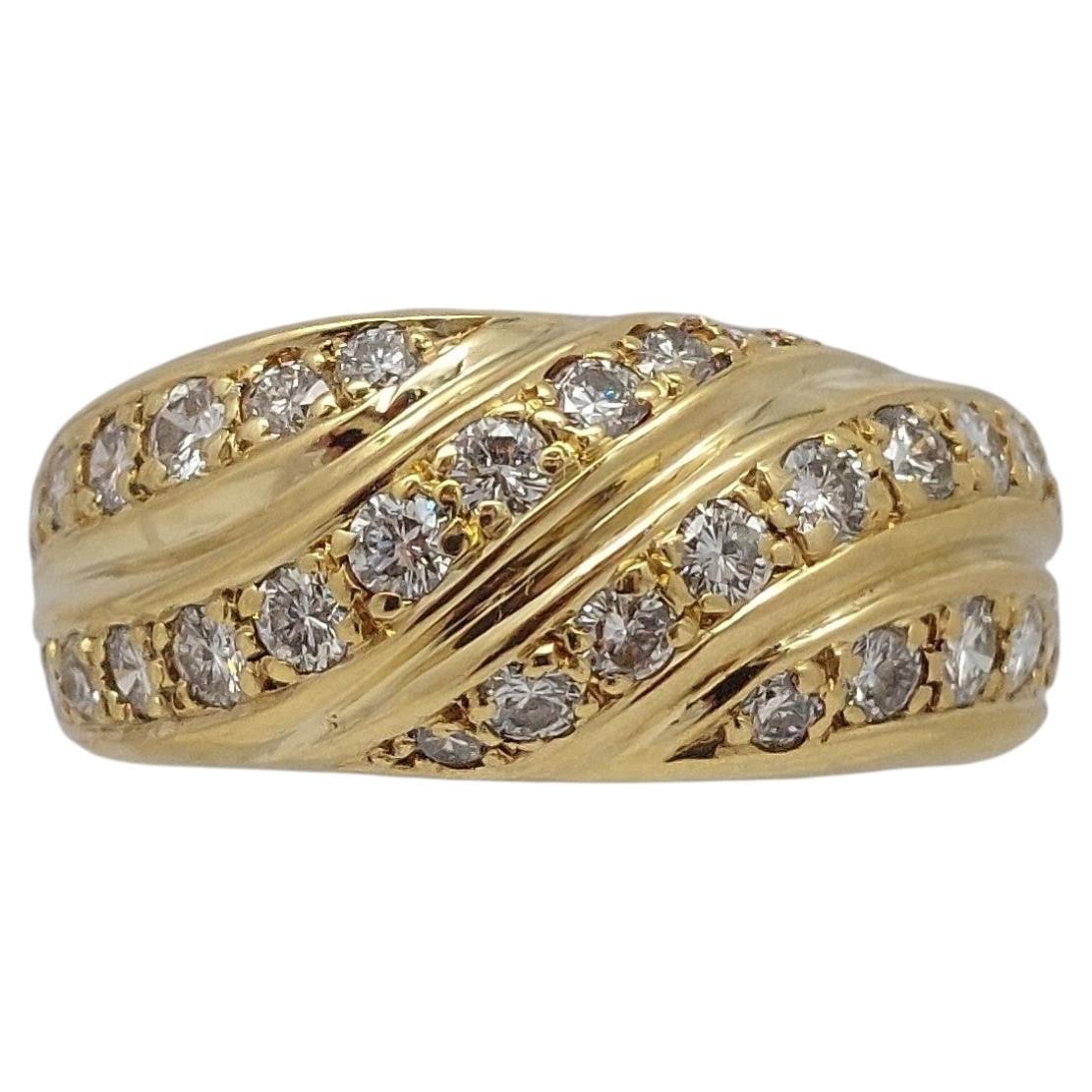 Diamond “Dome Curve” 18KT Ring