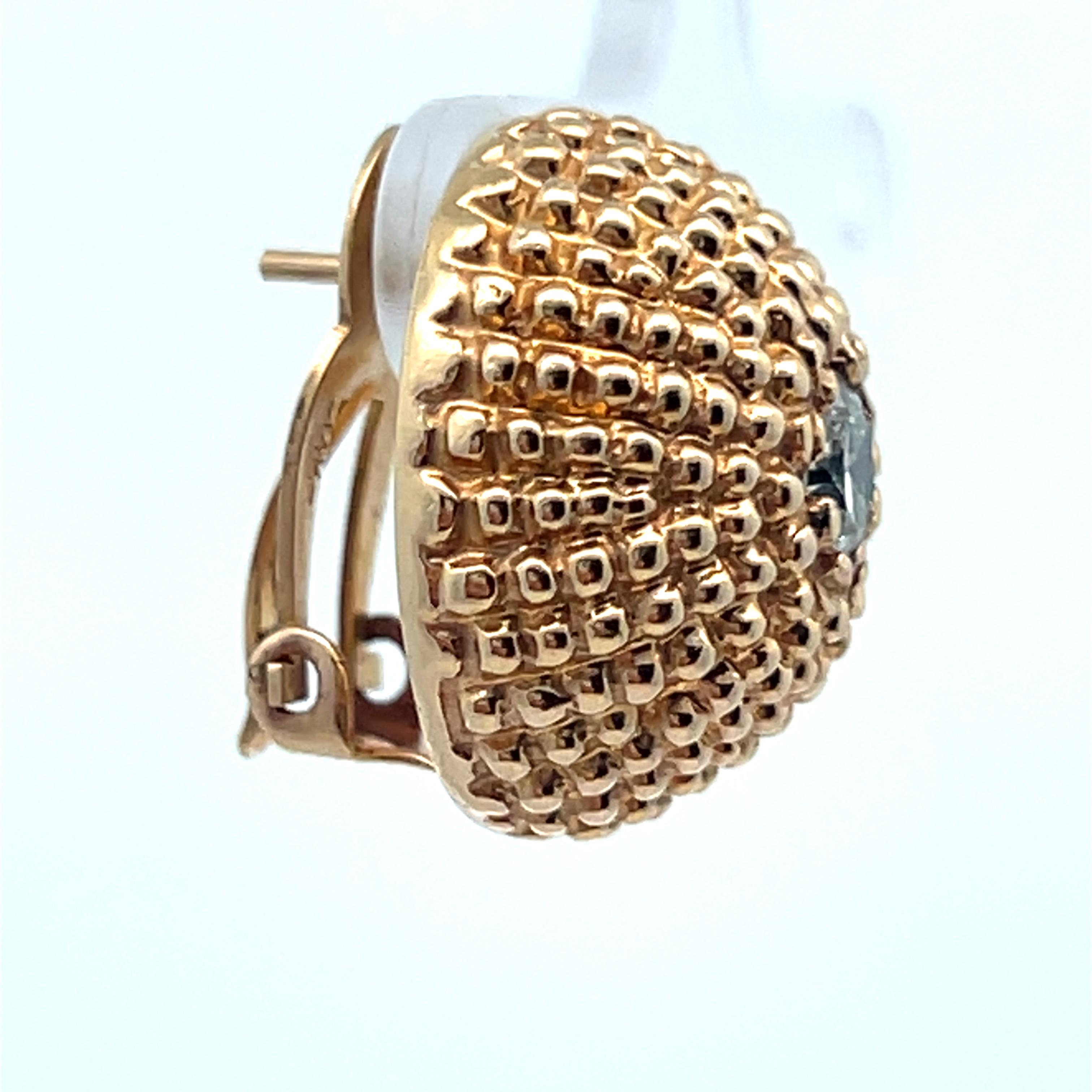Diamond Dome Earrings For Sale 1