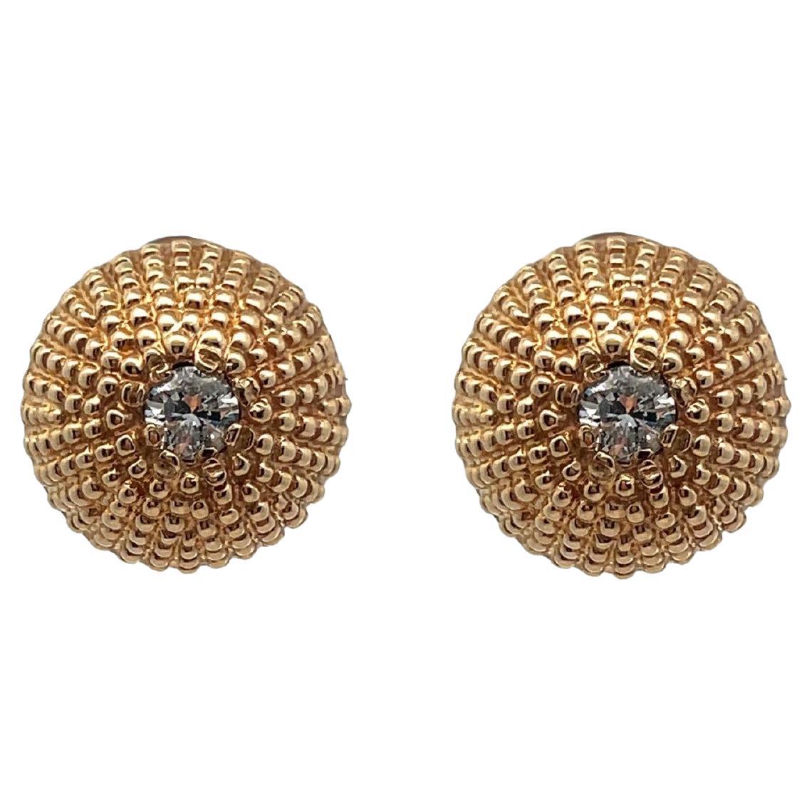 Diamond Dome Earrings For Sale