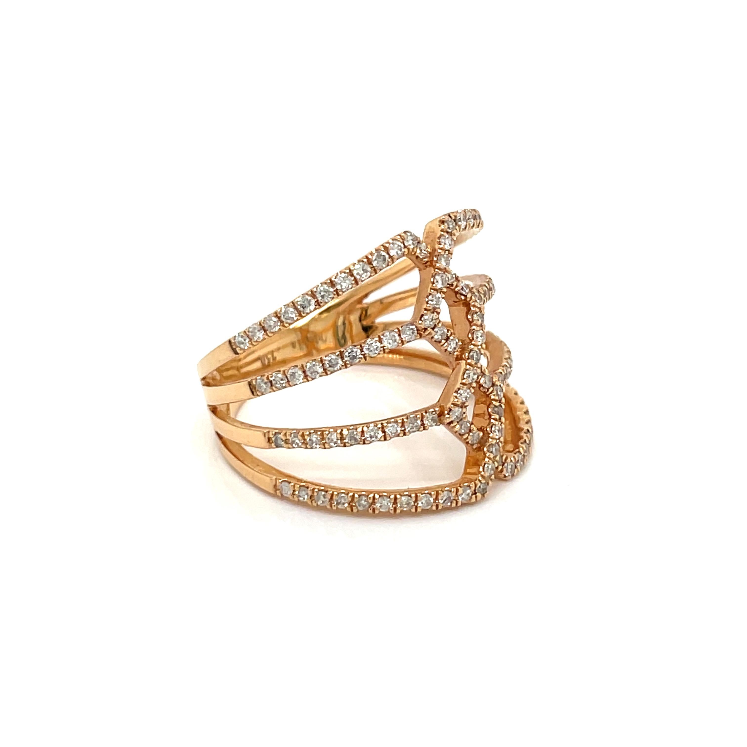 double cross ring gold
