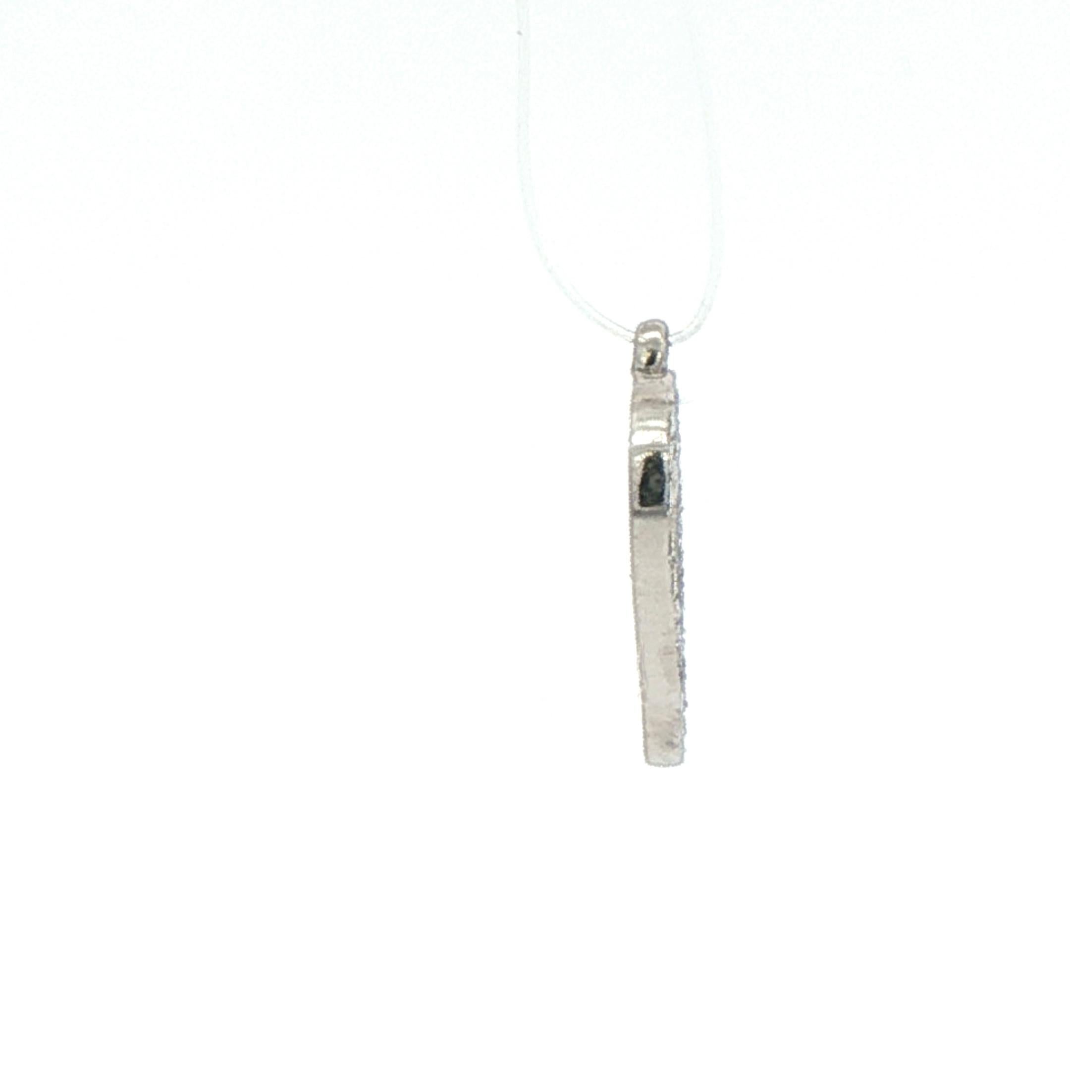 Charm en platine avec double cœur en diamant, par Felix Vollman Excellent état - En vente à Bethesda, MD