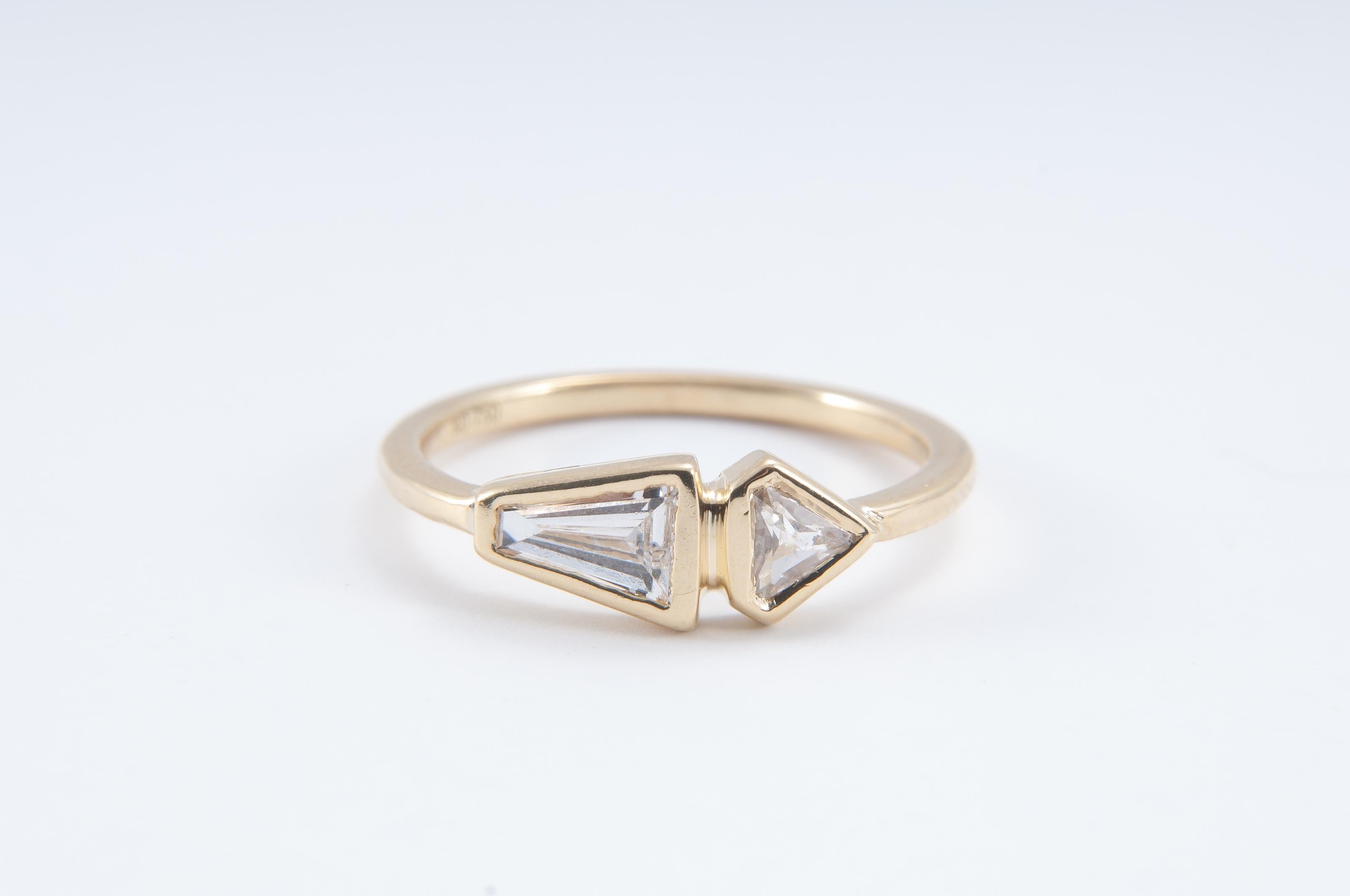 Contemporary Diamond Doublet Band For Sale