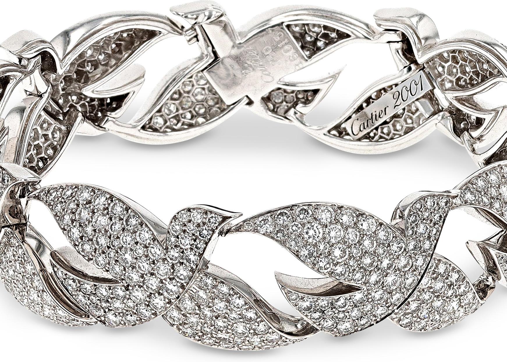 Diamant-Armband Dove of Peace von Cartier (Brillantschliff) im Angebot