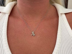 Diamond Dragonfly Necklace in 14k White Gold