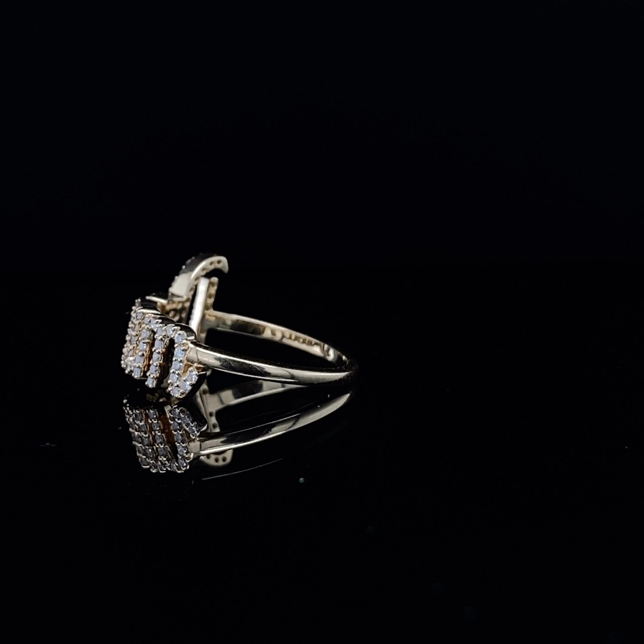 Im Angebot: Diamant-Traum-Ring in 18K massivem Gold gesetzt () 6