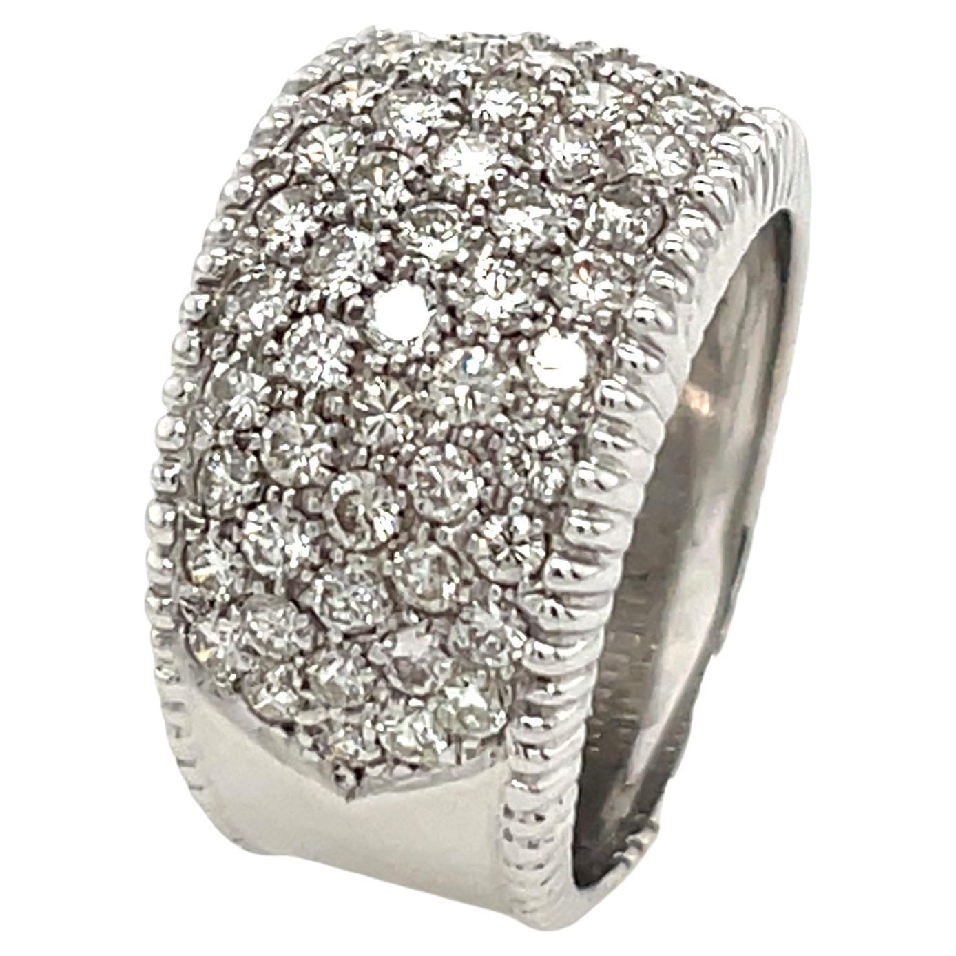 Diamond Dress Ring Set With 1.50ct Natural Diamonds, In 18ct White Gold