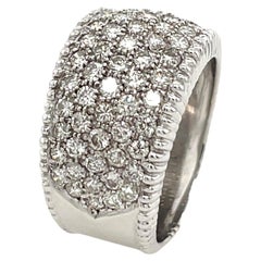 Diamond Dress Ring Set With 1.50ct Natural Diamonds, In 18ct White Gold