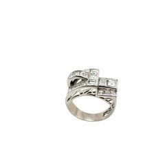 Diamond Dress Ring Set with 2.50ct Natural Diamonds in Platinum