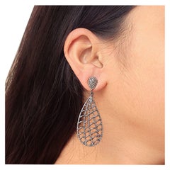 Orecchini a goccia con diamanti Gioielli in argento Sterling Orecchini da sposa a penzoloni Regalo per lei