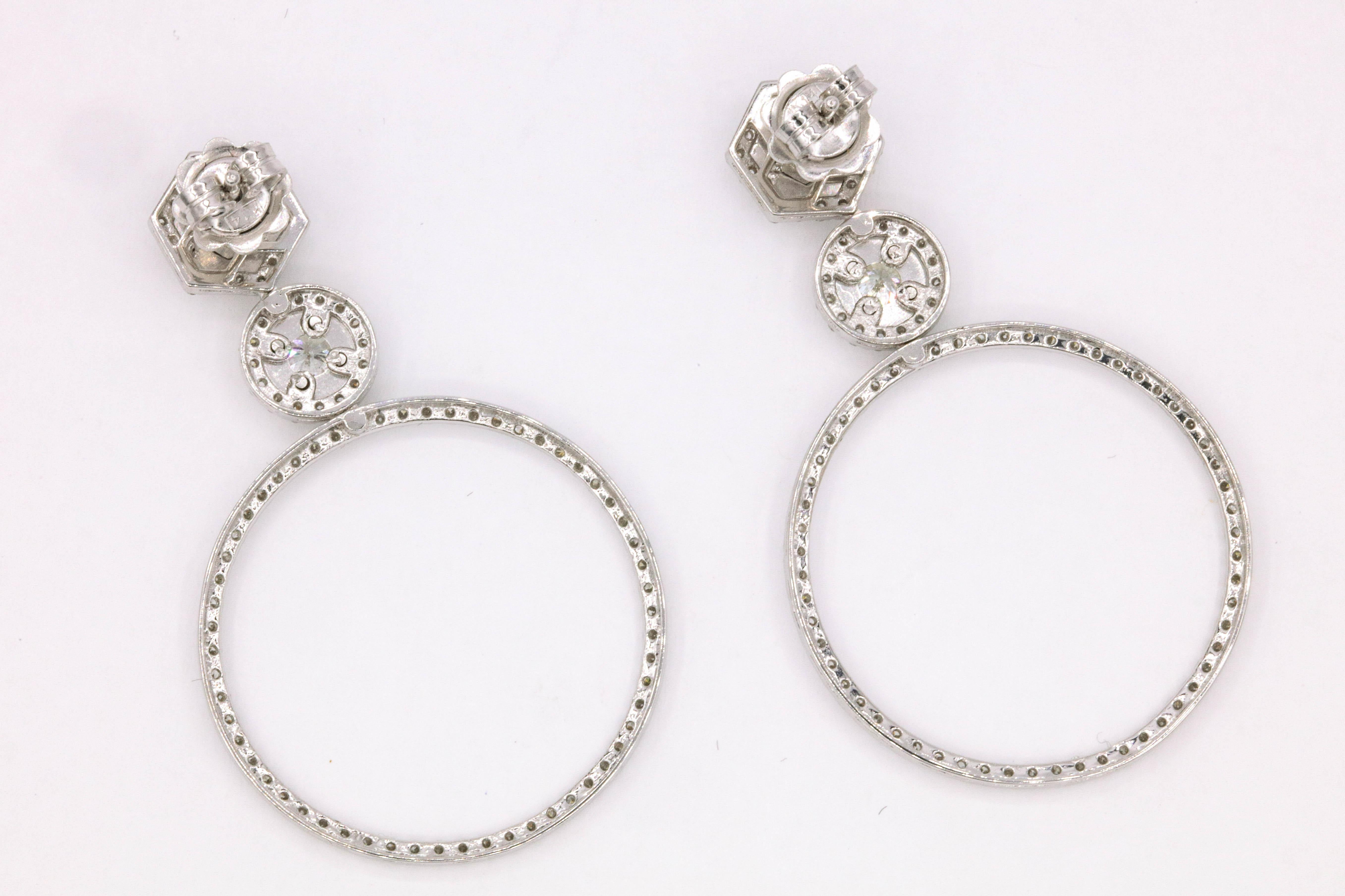 Diamond Drop Earrings 2.52 Carat 3