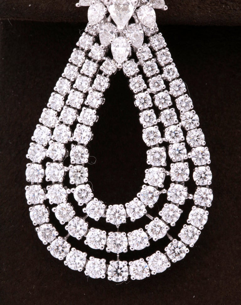 Diamond Drop Earrings For Sale at 1stDibs
