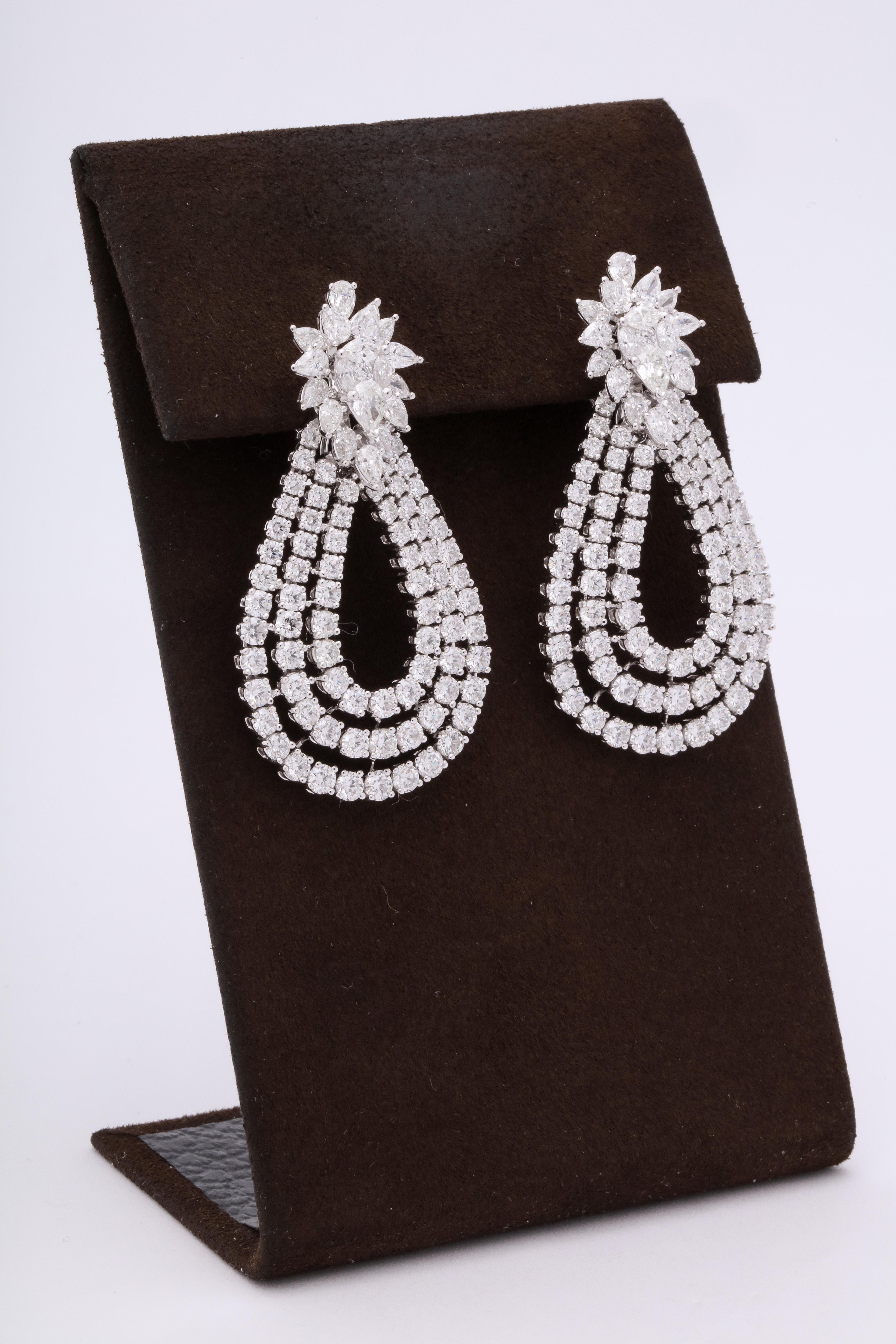 Diamond Drop Earrings For Sale 1