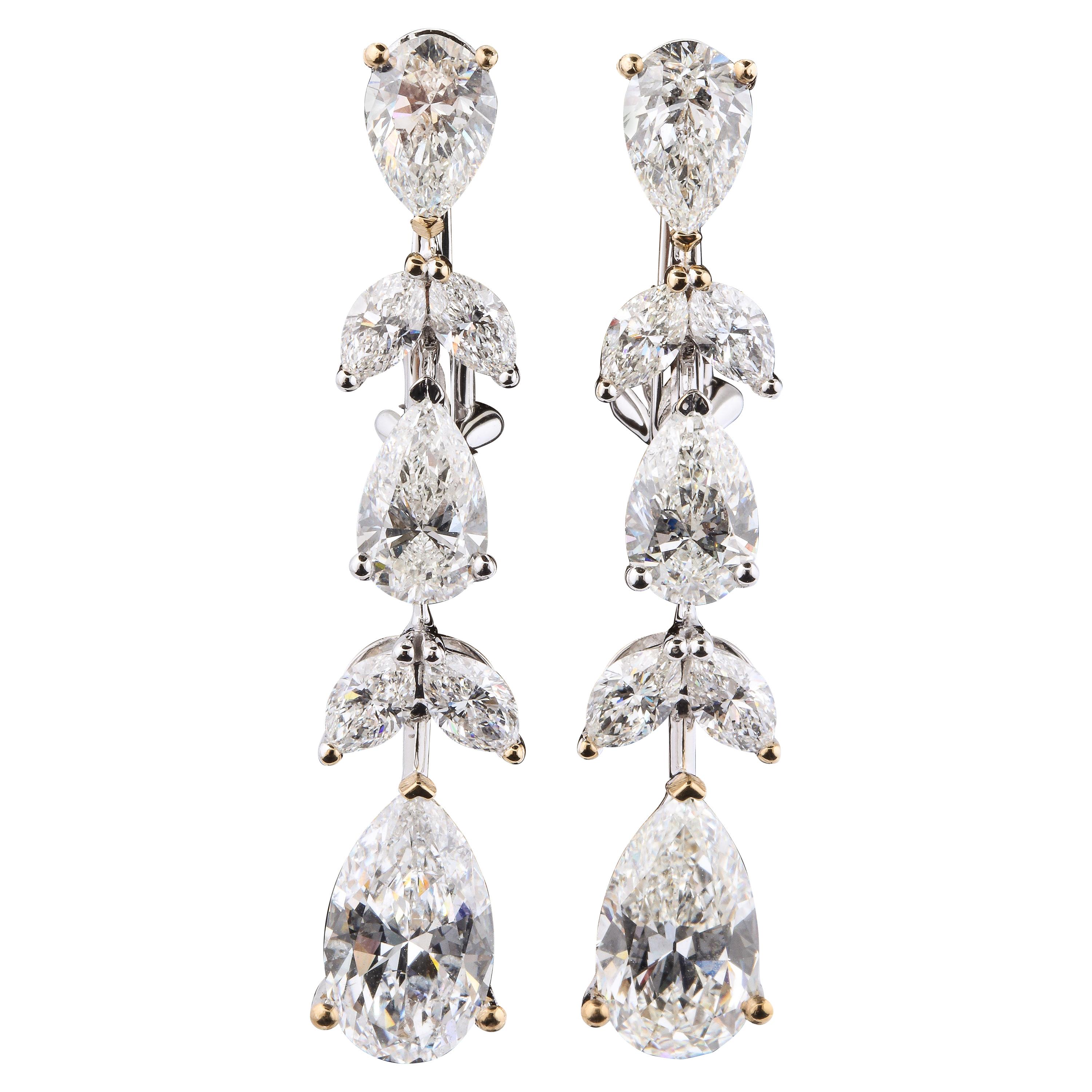 Diamond Drop Earrings For Sale
