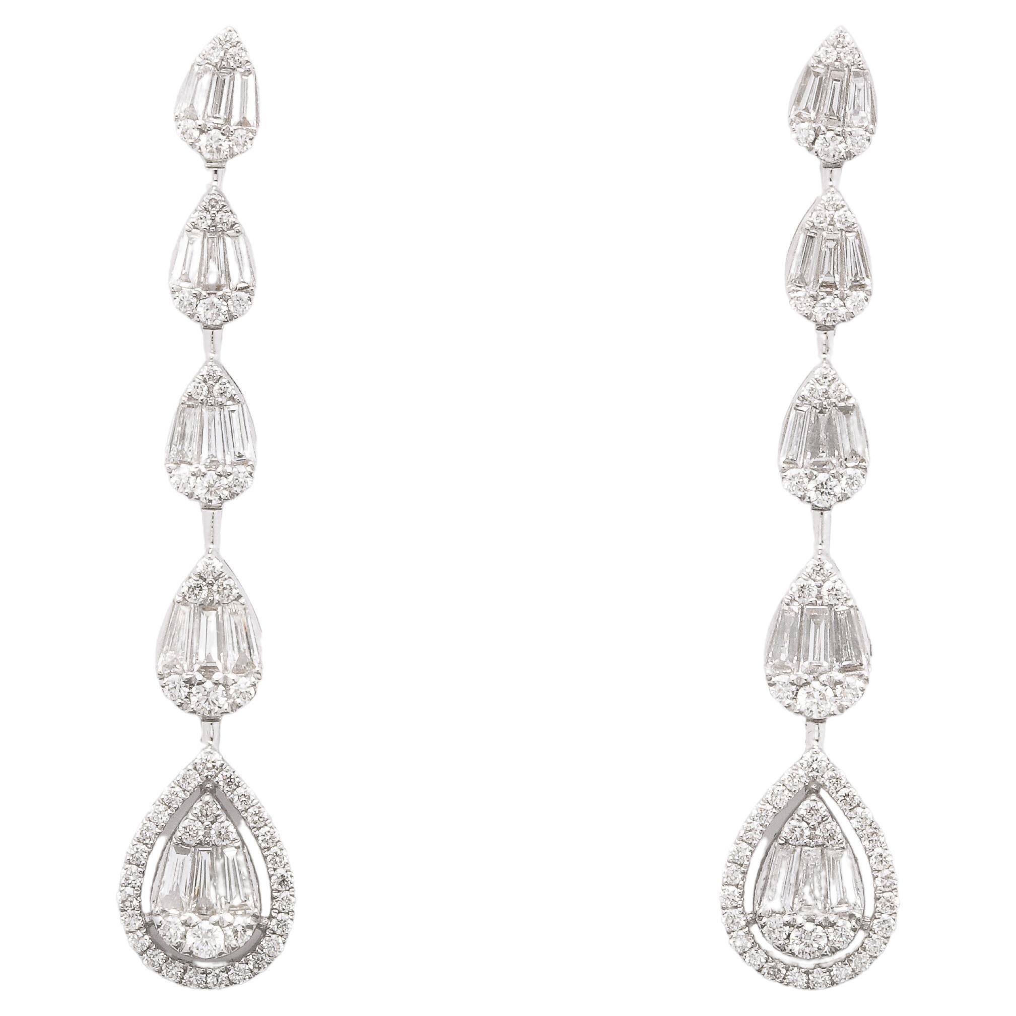 Diamond Drop Earrings For Sale at 1stDibs | diamond drop earrings designs,  diamond droplet earrings