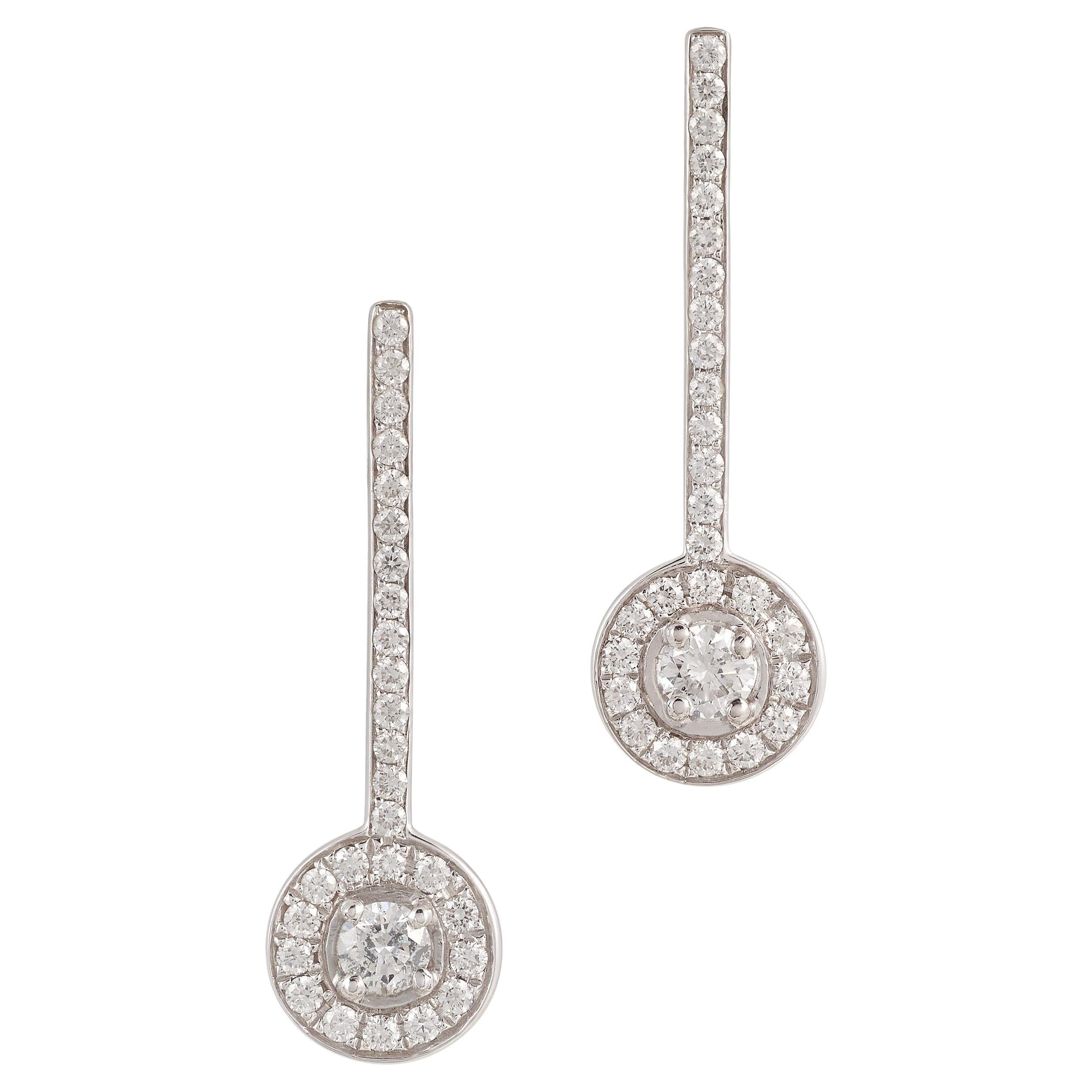 The Clip On Shop 5cm Pearl Drop Long Earrings - White & Gold Faux Pearl Droppers (Vintage Retro Style)