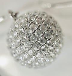 Diamond Drop Earrings White Gold