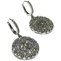 Used Diamond Drop Earrings with Diamonds