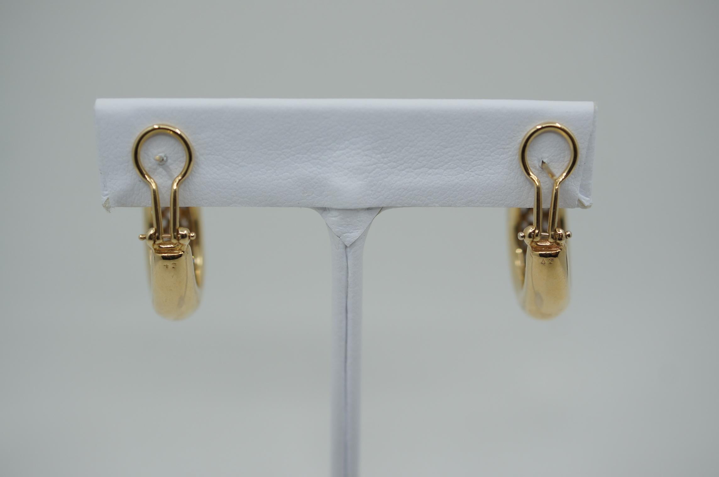 Contemporary Diamond Drop Hoop Earrings 4.64 Carats