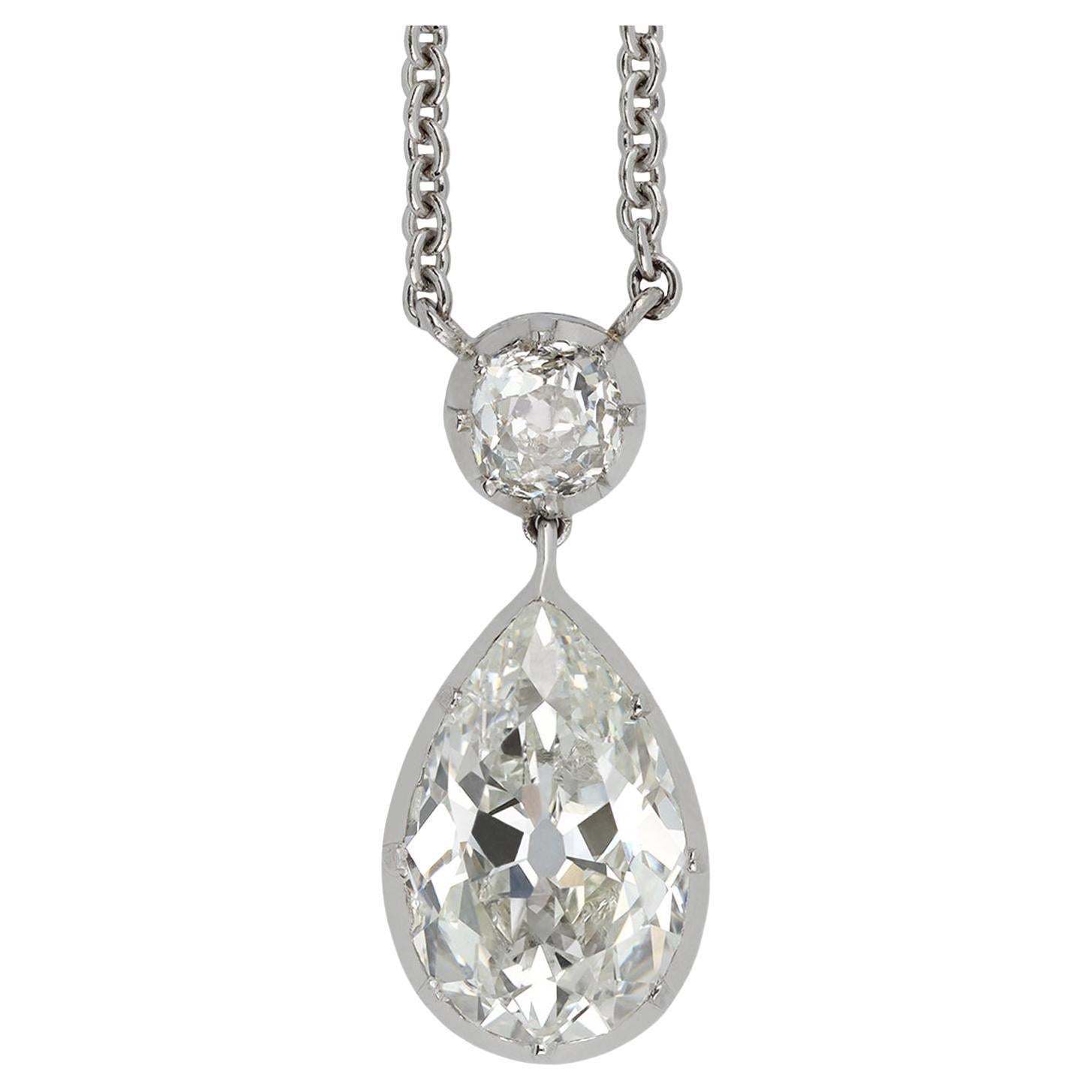 Collana con diamanti, 1920 circa. in vendita
