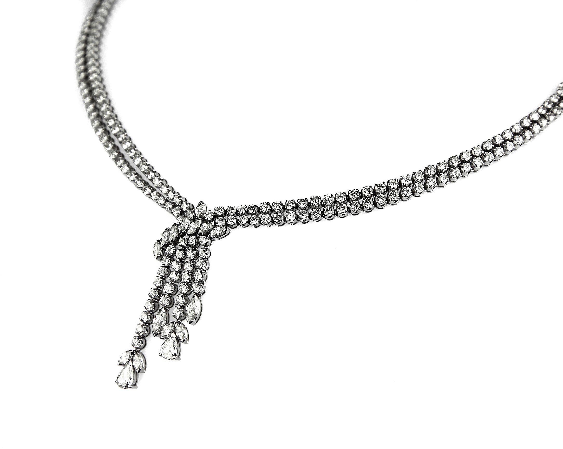 single drop diamond necklace