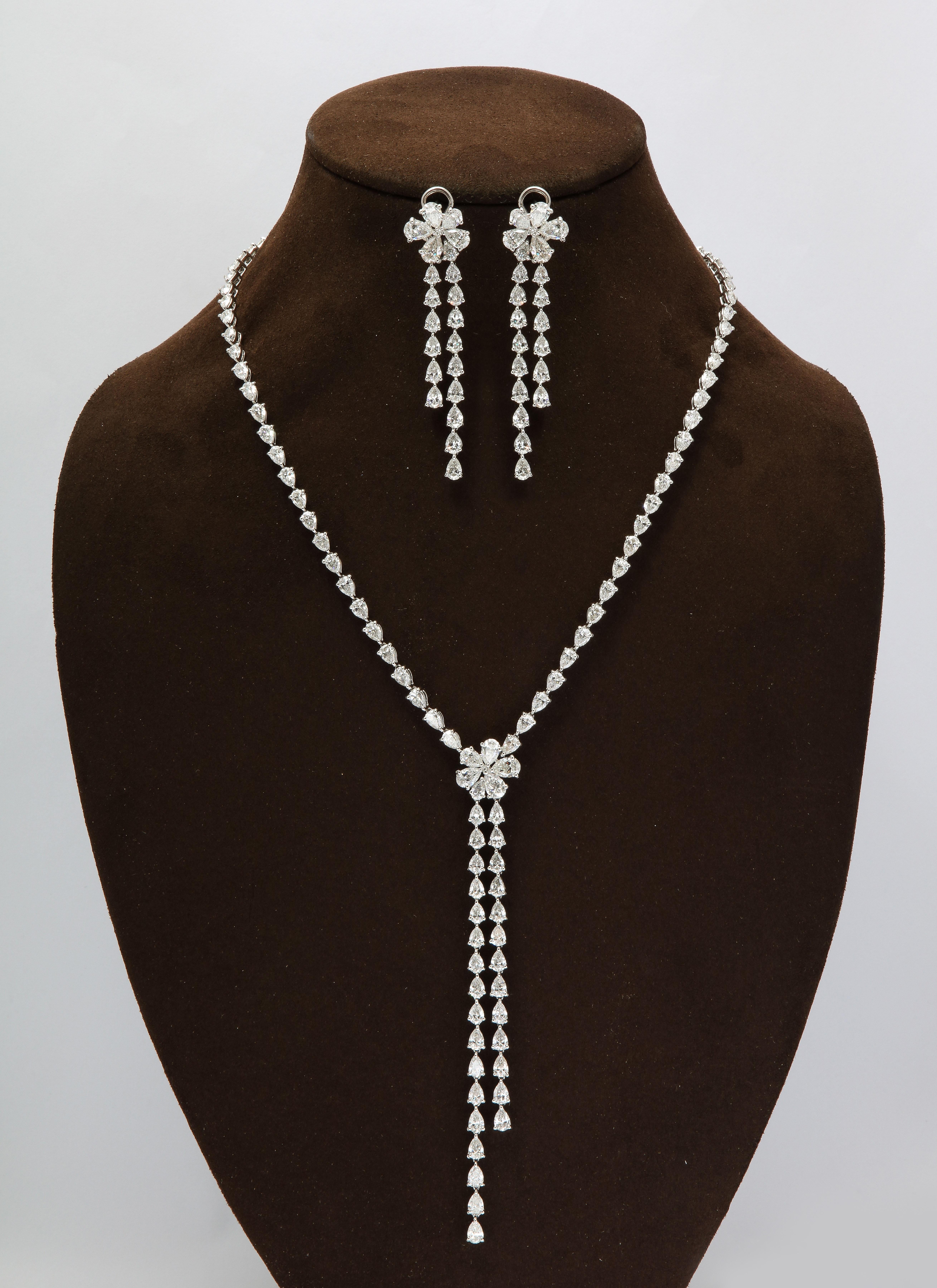 Diamond Drop Necklace  For Sale 5