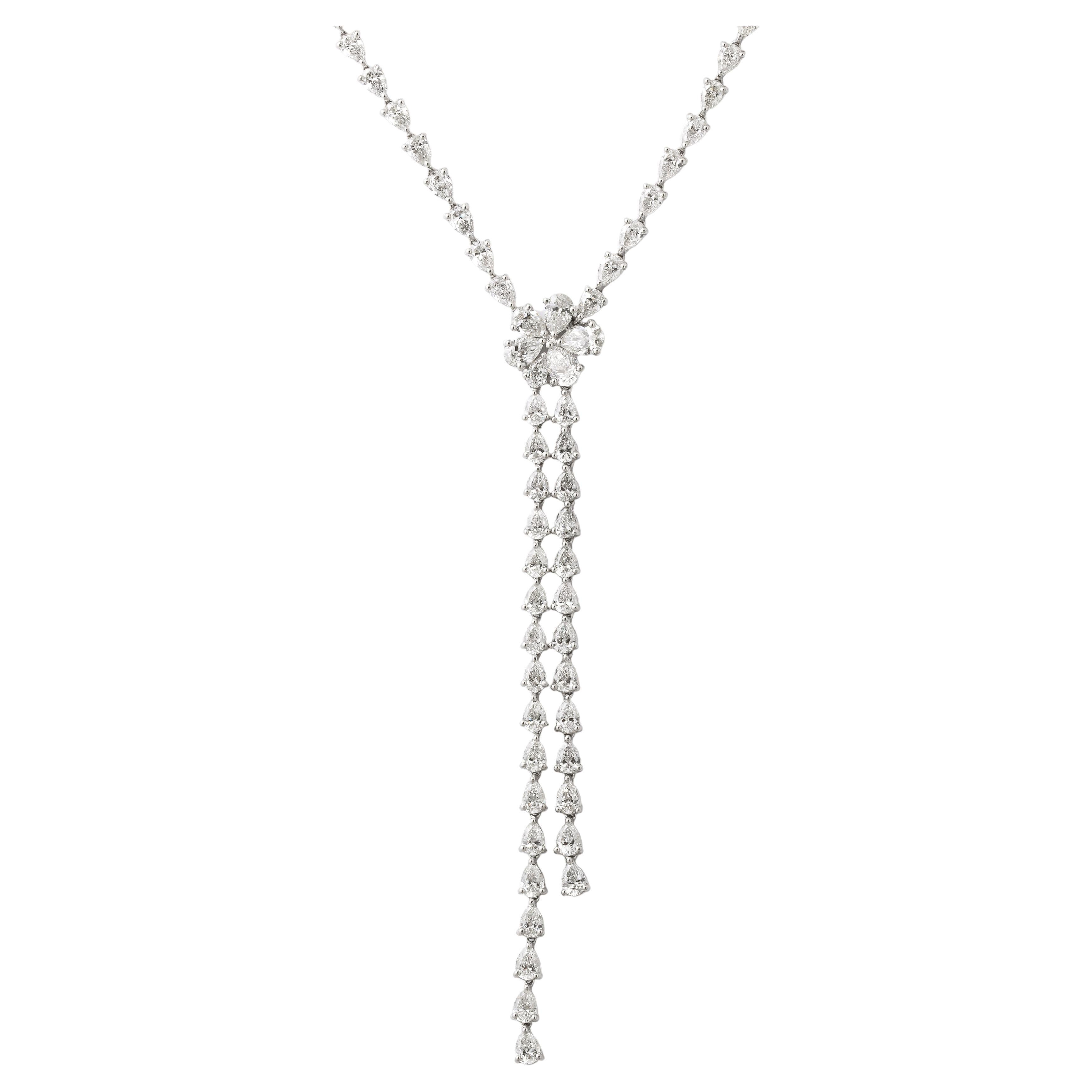 Diamond Drop Necklace 