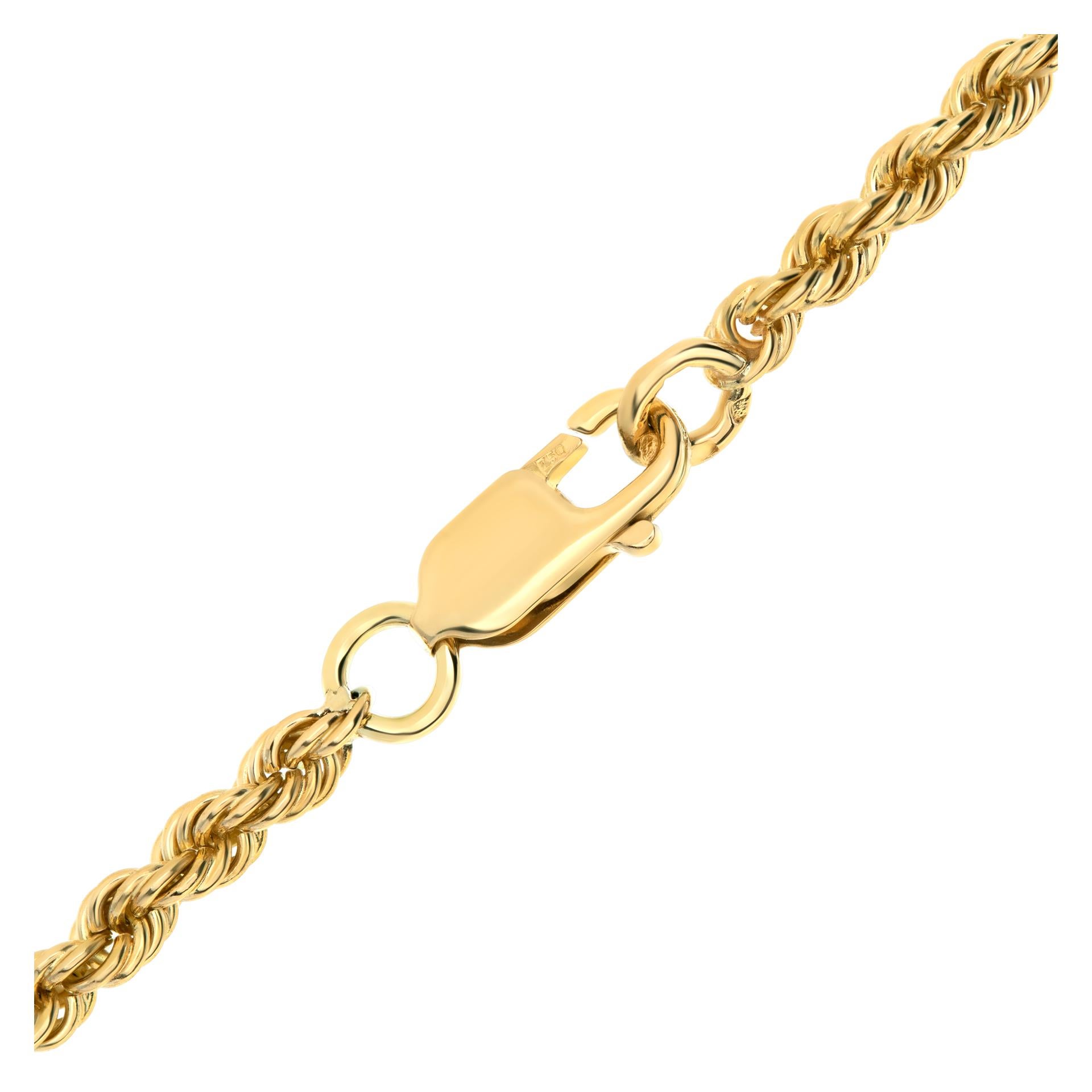 Women's Diamond Drop Pendant Chain/Necklace Stamped 