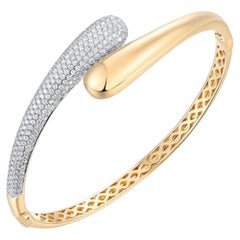 Diamond Dusk 14K (oder 18k auf Anfrage) Armreif aus Gelbgold