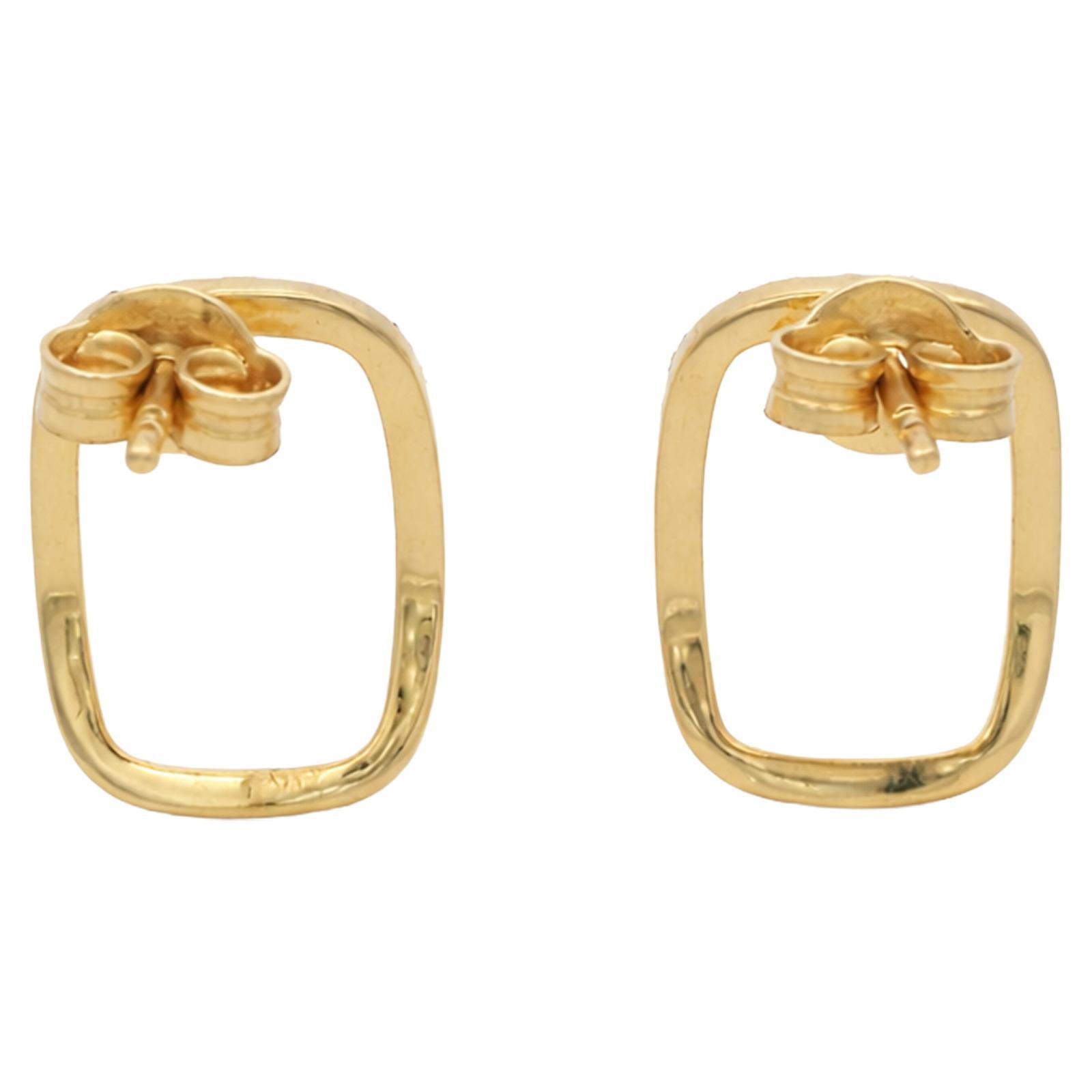 Diamond Dust Rectangle Earrings - image 3