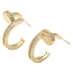 Diamond Earring 925 Sterling Silver Stud Style Earing For Women Anniversary Gift