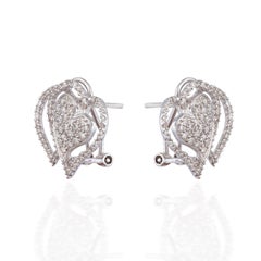 Boucle d'oreille diamant en or 18k