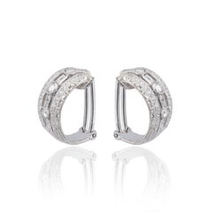 Boucle d'oreille en or avec diamant de 1,27cts