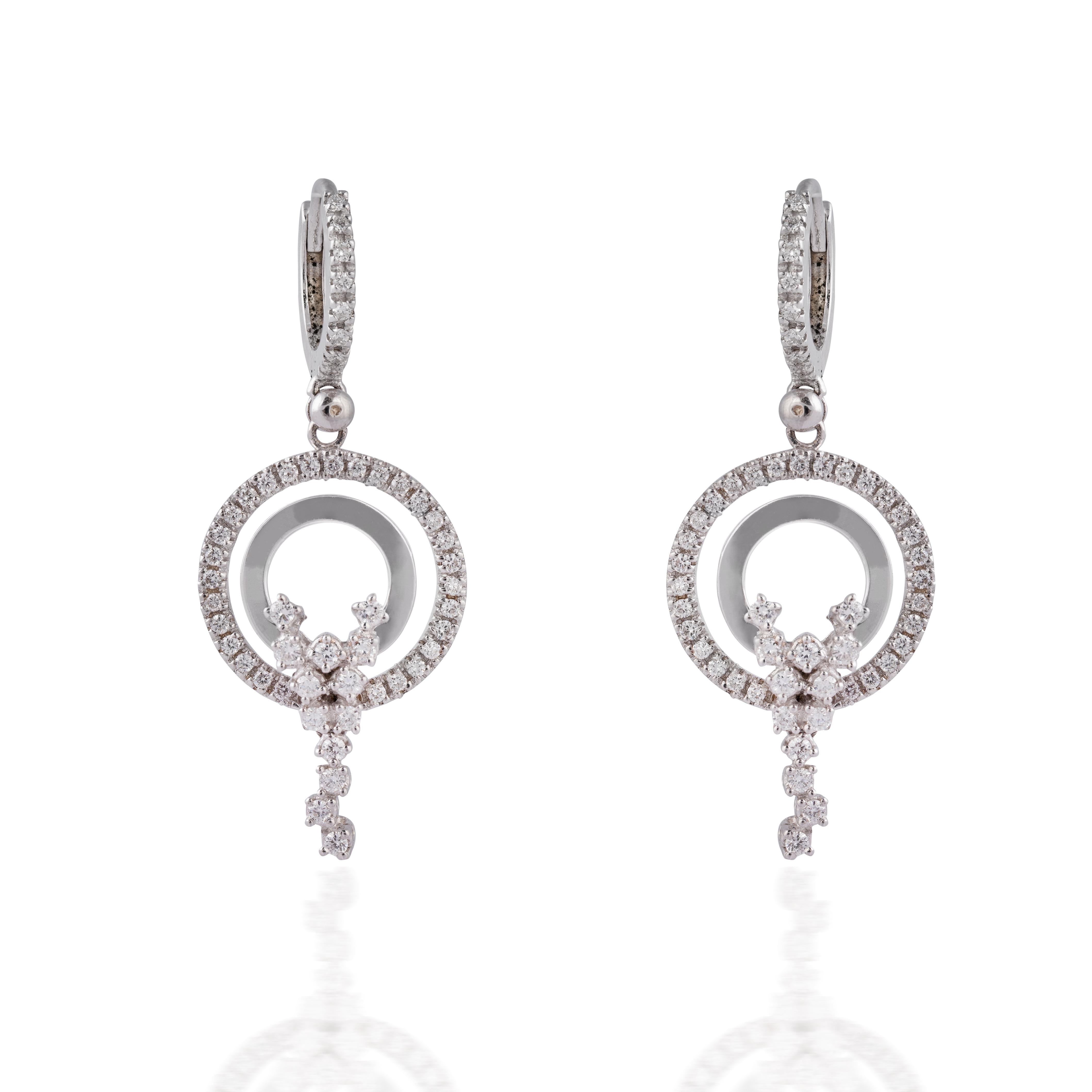 Orecchino con diamante in oro 18k In condizioni Nuovo in vendita a New York, NY