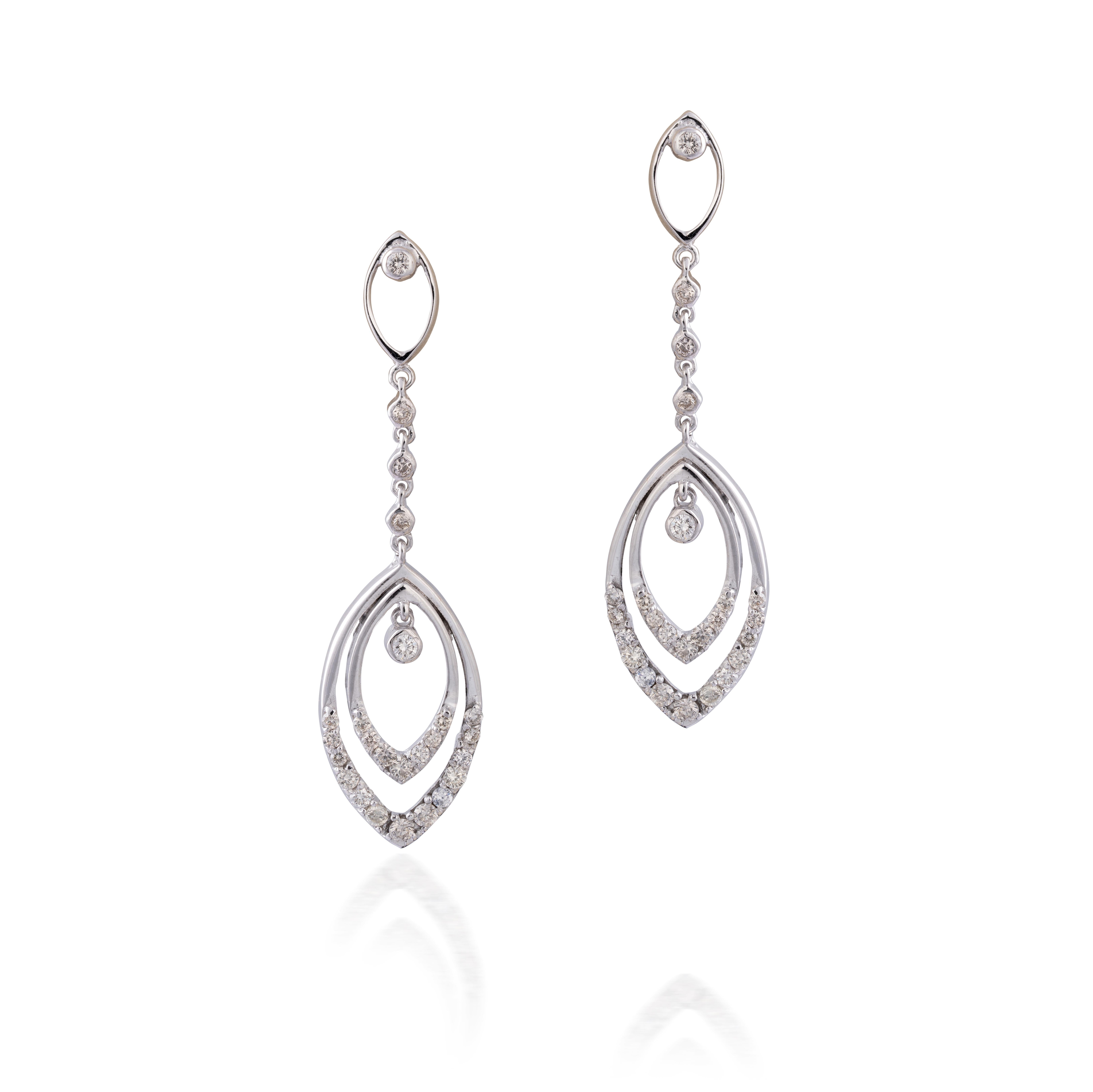 Orecchino con diamante in oro 18k In condizioni Nuovo in vendita a New York, NY
