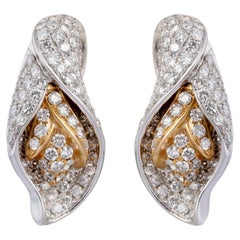 Diamant-Ohrring aus 18 Karat Gold 