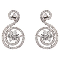 Boucle d'oreille diamant en or 18k