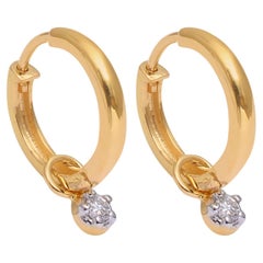 14k gold Diamond Earring with 0.07 carats diamond