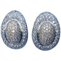 Diamond Earring Set in 18 Karat Two-Tone Gold