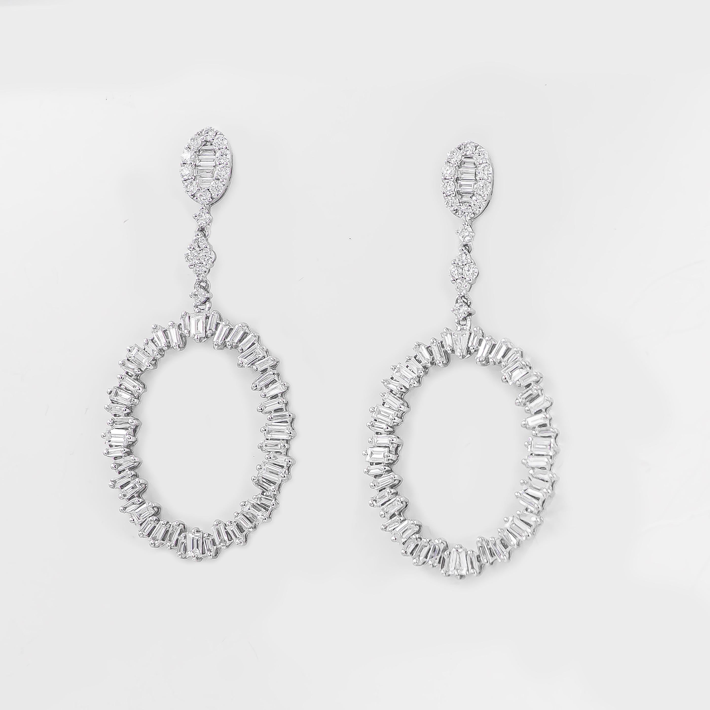 white gold earrings