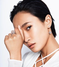 Diamond Earrings 2.39 Carat Platinum Merkaba Star