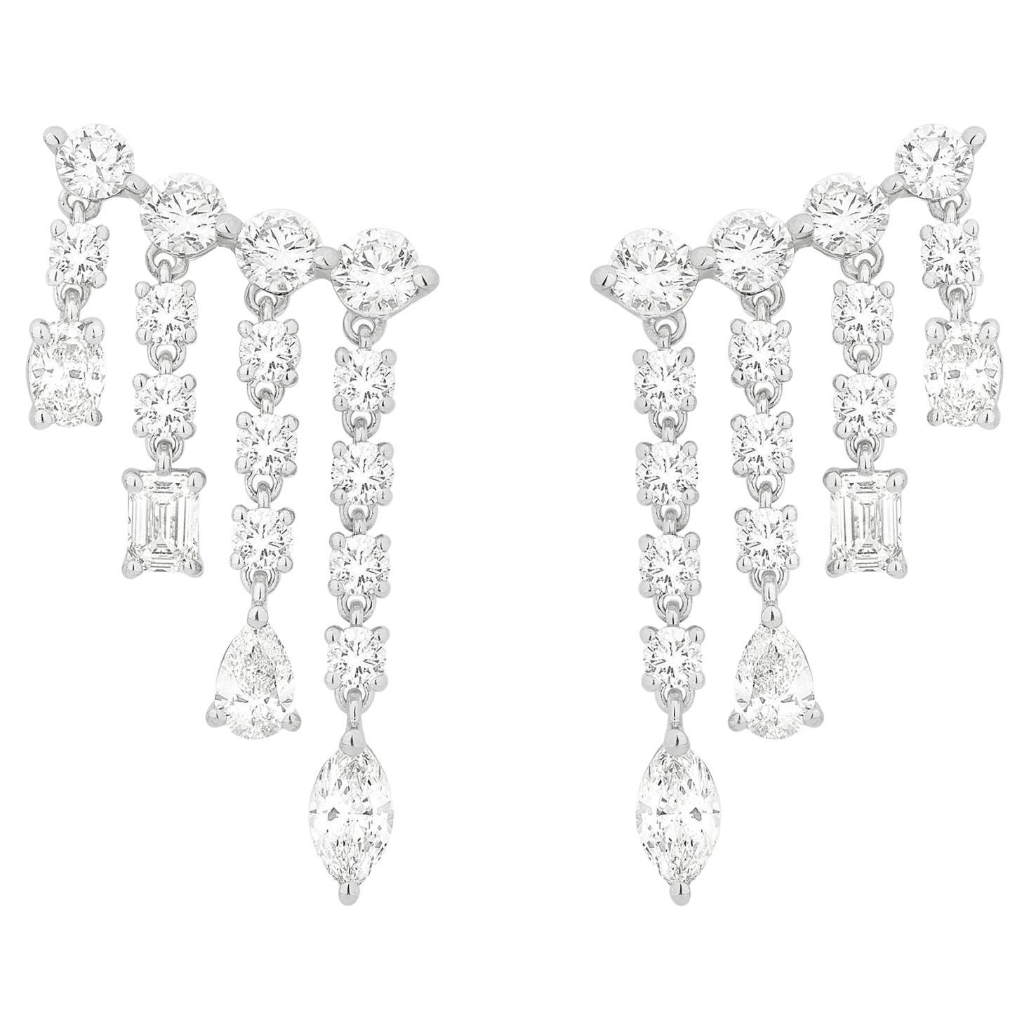 Orecchini con diamanti - 4,02 carati