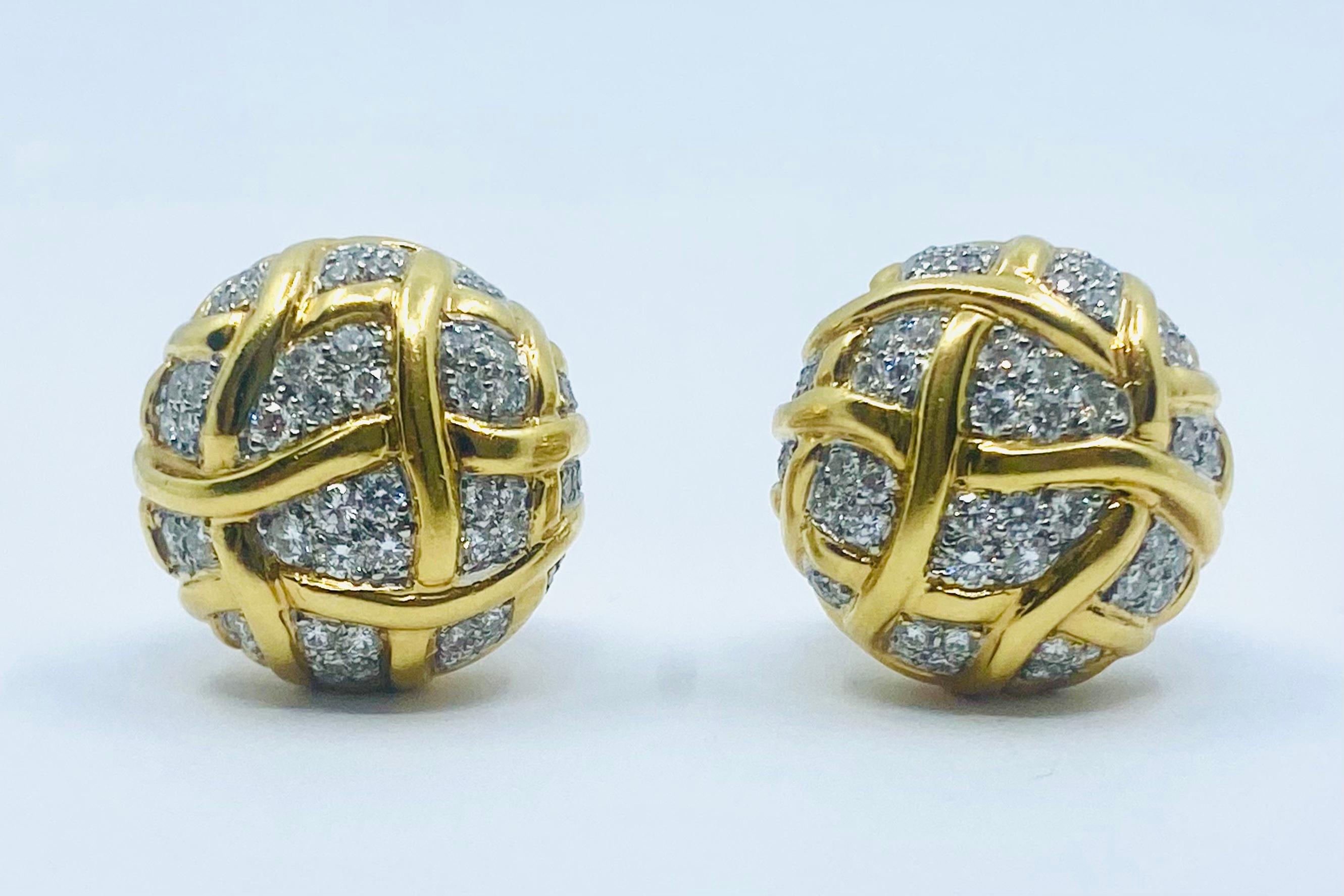 Diamond Earrings by Angela Cummings  For Sale 1