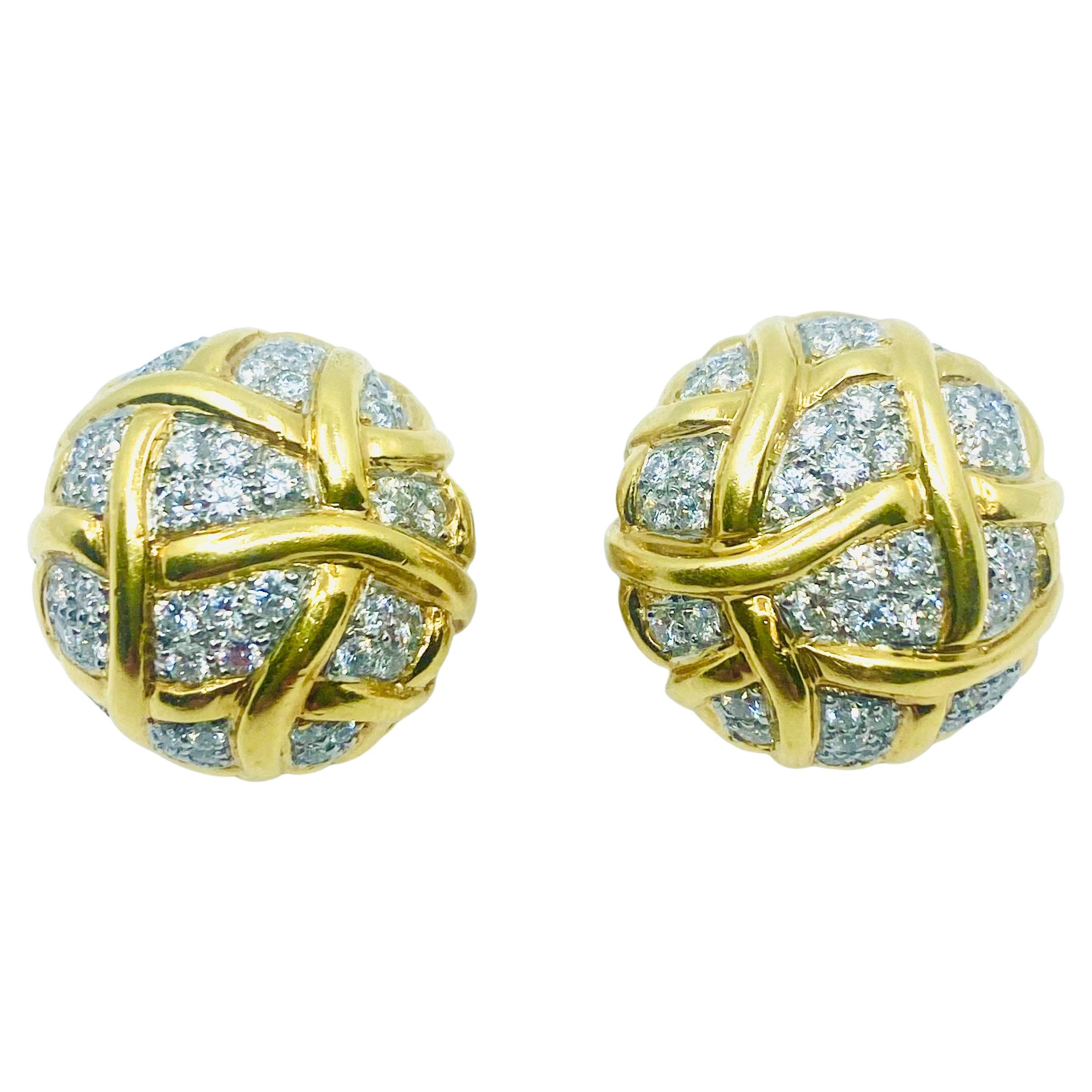 Diamond Earrings by Angela Cummings  For Sale