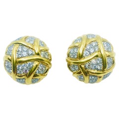 Retro Diamond Earrings by Angela Cummings 