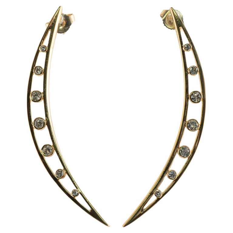Dangle Crescent Horseshoe Earrings FINAL SALE main image 1