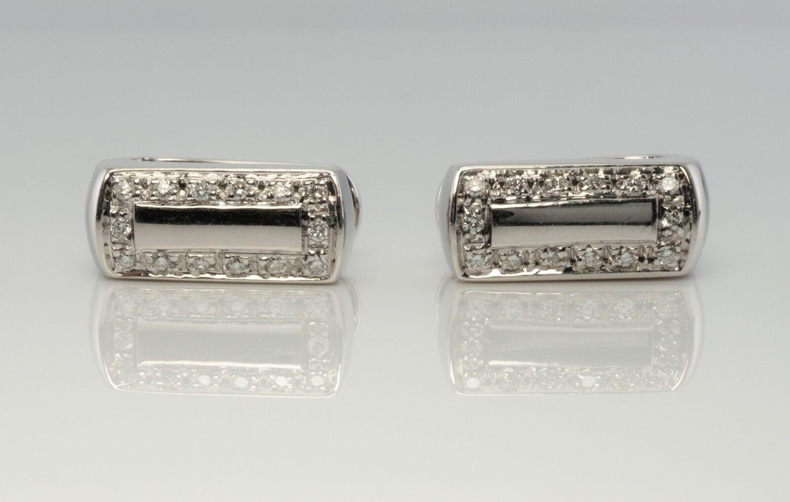 Women's Diamond Earrings DD Gioielli 18K White Gold Italy For Sale