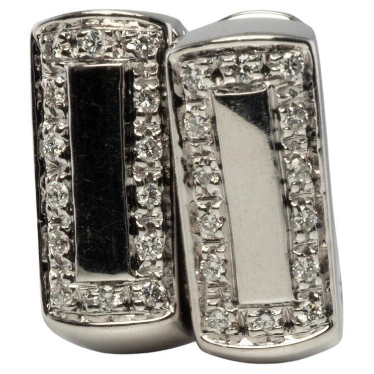 Pendientes Diamante Natural DD Gioielli Oro Blanco 18K Italia en venta
